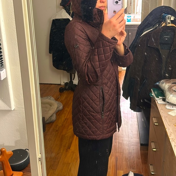 Maroon Calvin Klein padded jacket - Picture 2 of 3